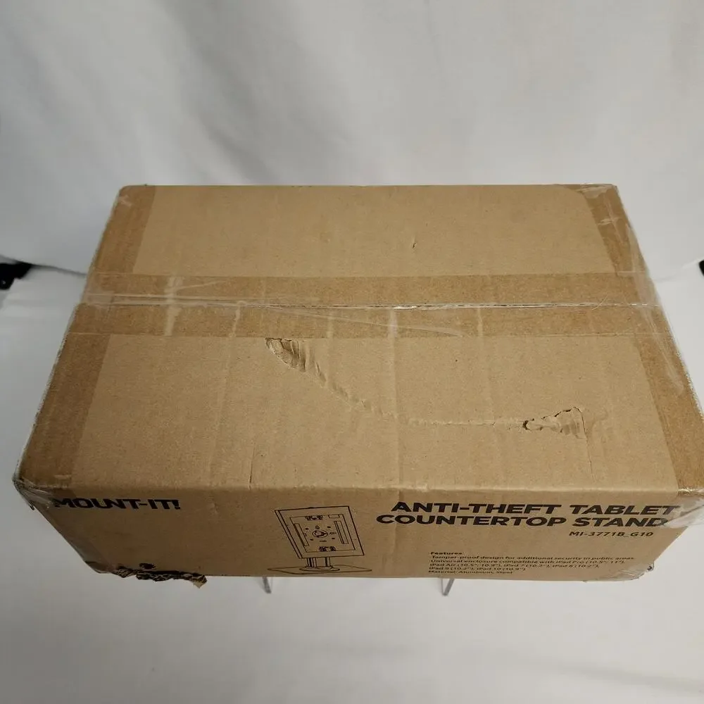 Universal Black Tablet Stand with Secure Display Mount